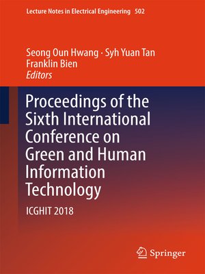 cover image of Proceedings of the Sixth International Conference on Green and Human Information Technology
